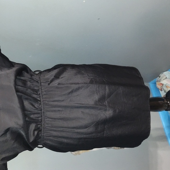 Boundary & Co black dress with rabbit fur size extra small with pockets no belt - Picture 5 of 9